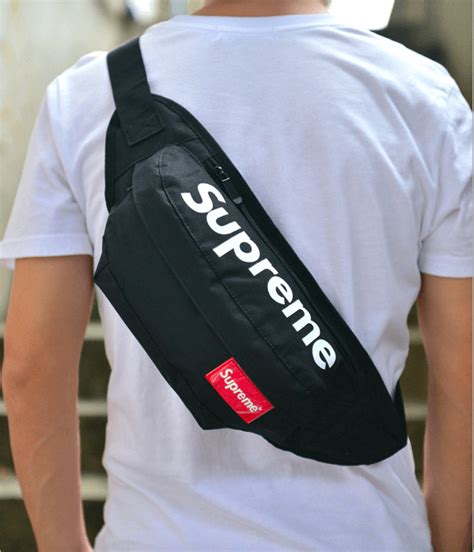 black supreme crossbody bag|supreme crossbody bag men's.